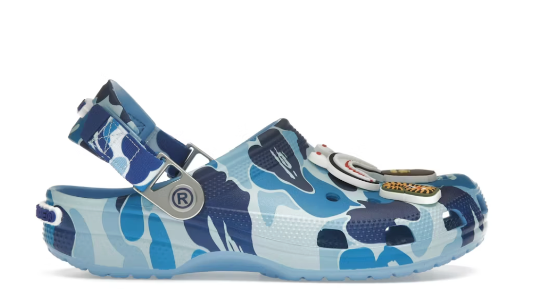 Zuecos camuflaje azul