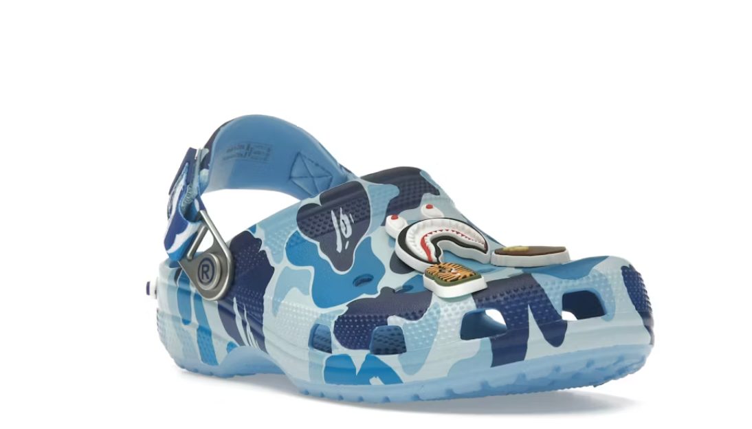 Zuecos camuflaje azul
