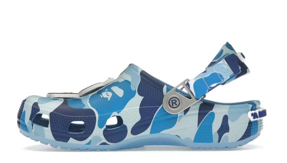 Zuecos camuflaje azul