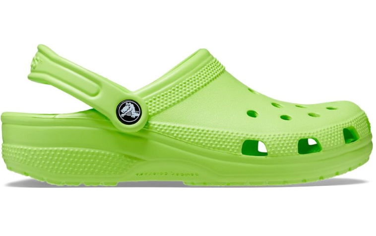 Zuecos clasicos verde limon