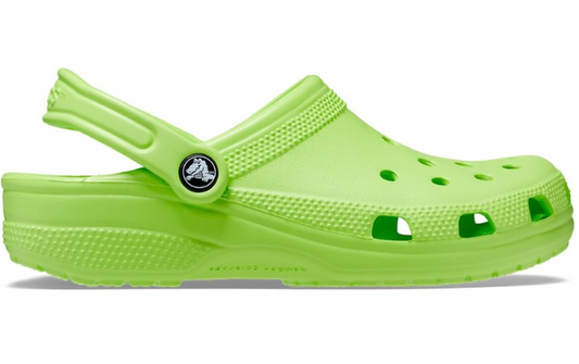 Zuecos clasicos verde limon