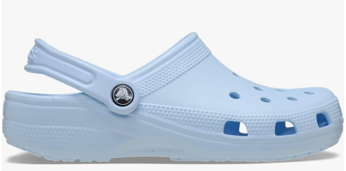 Zuecos clasicos azul crema