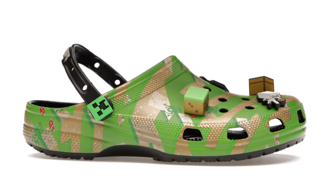Zuecos cuadros verdes