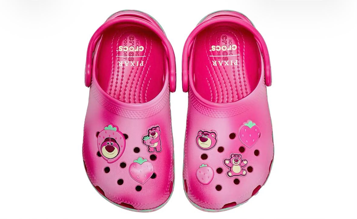 Zuecos osito rosa